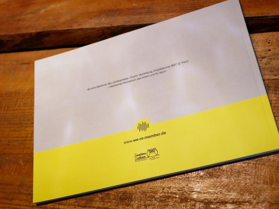 we.remember – Buchgestaltung, Detailansicht