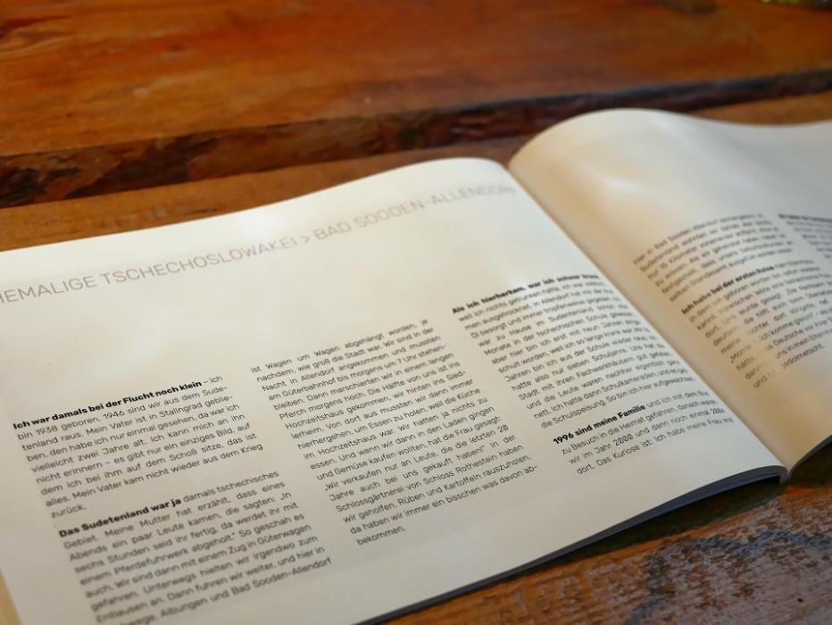 we.remember – Buchgestaltung, Detailansicht